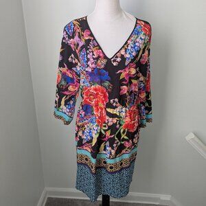 NWT Dream Daily by Anthropologie V-Neck 3/4 Sleeve Dress, Large